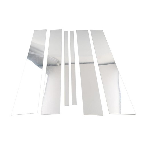 6PC Chrome Pillar Posts For Nissan Titan Crew Cab 2004-2015 Door Trim Cover Kit - Picture 7 of 10
