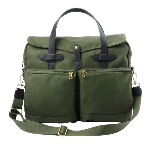 Manhattan Portage Nylon Messenger Bag Flap Zipper Pocket