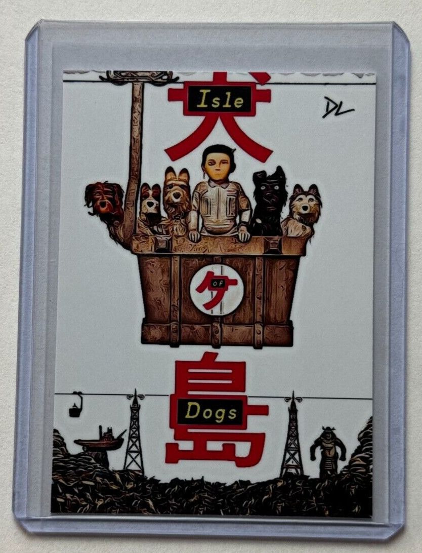 Isle Of Dogs Limited Edition Artist Signed &ldquo;Wes Anderson&rdquo; Trading Card 1/10