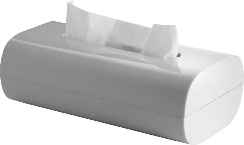Contenitore Portafazzoletti Portatovaglioli Alessi Bianco Birillo PL07 W in PMMA, fotografia 7 di 7