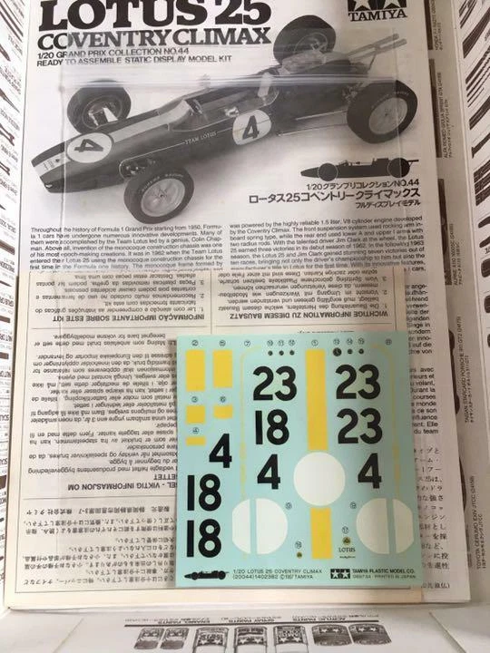 ”Lotus 25 Coventry Climax” Tamiya 1/20 No.44 Foto 3 de 3