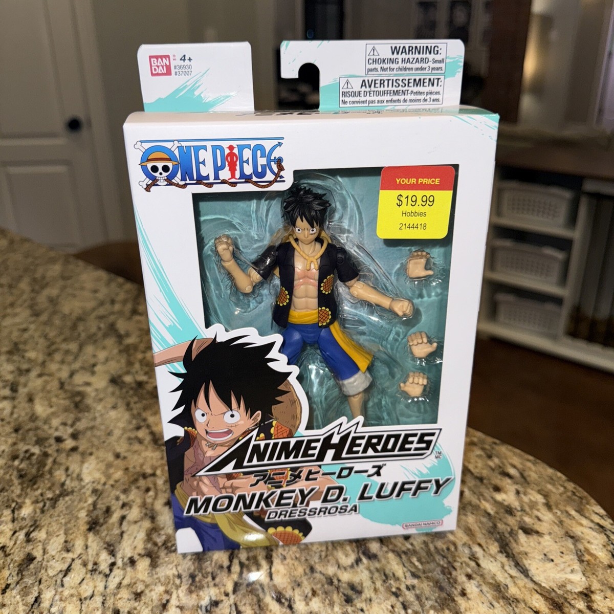 One Piece Monkey D Luffy Dressrosa Action Figure 6.5 Inch Anime