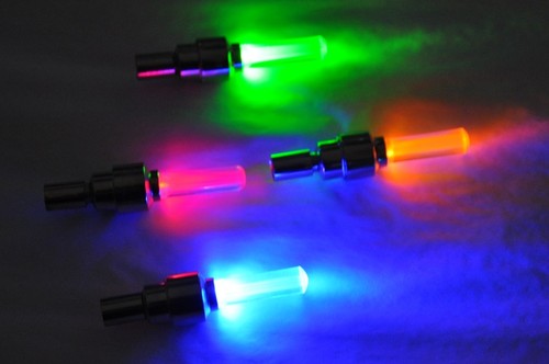 PACK / LOT GLOW NIGHT TUBE LED VALVE BIKE LIGHTS cycling flash tire wheel safety - Picture 33 of 34