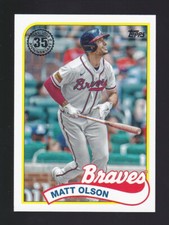 2024 Topps Series 1 #89B-74 MATT OLSON 1989 Topps Baseball Throwback