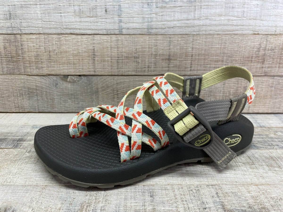 Chaco ZX/2 Yampa Yellow Orange Toe Loop Adjustable Sport