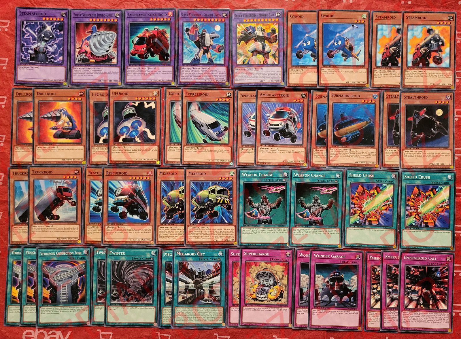 YUGIOH Roid Deck 45 Cards Syrus *Super Vehicroid* Mixeroid *Megaroid City*