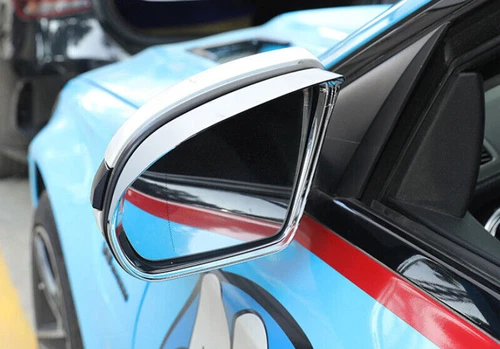Espejo retrovisor cromado ABS marco de cejas de lluvia moldura para Mercedes-Benz GLC 2016-21 - Imagen 2 de 7