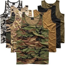 US Army Tanktop Unterhemd Uni und Tarn BW Achselshirt Tank Top Camo