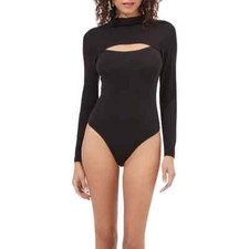 ASTR The Label L124141 See Me Black Bodysuit Women's Size S