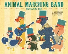 Animal Marching Band Notecard Set by 