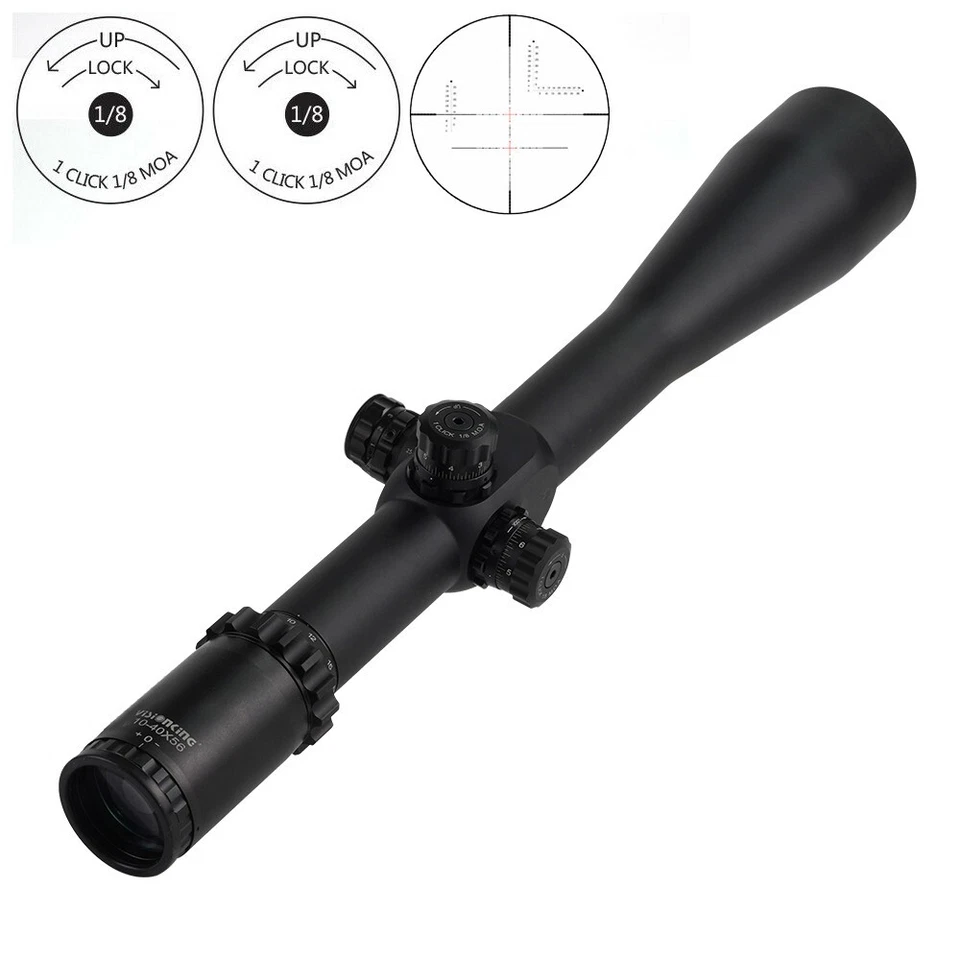 Visionking 10-40x56 Rifle Scope Long Rang Hunting Shooting Sight Killflash Mesh - Image 3 of 4