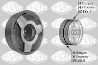 Sasic Riemenscheibe Kurbelwelle 9001806 FüR VW 4D8 Audi C5 3B5 A6 4D2 Passat 4B2