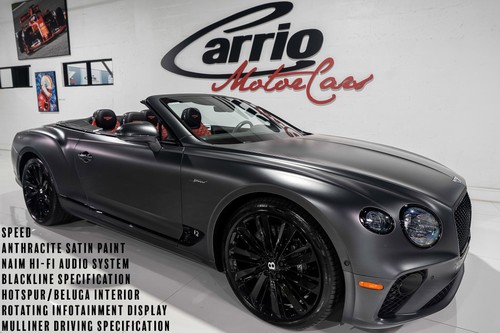 2022 Bentley Continental GTC Speed Anthracite Satin paint,Hotspur/Beluga