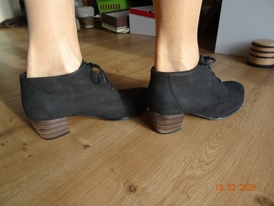 ARA Stiefelette mit Absatz Gr 40 - schwarz - gebraucht -