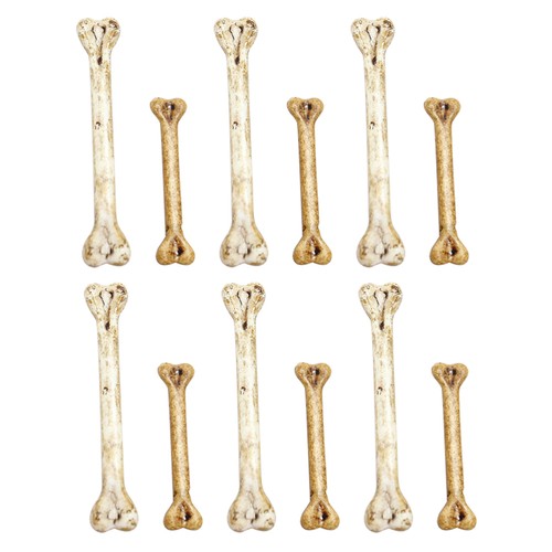 12 Pcs Wired Bone Decoration Bones Halloween Fake Necklace Ornament - Picture 8 of 10