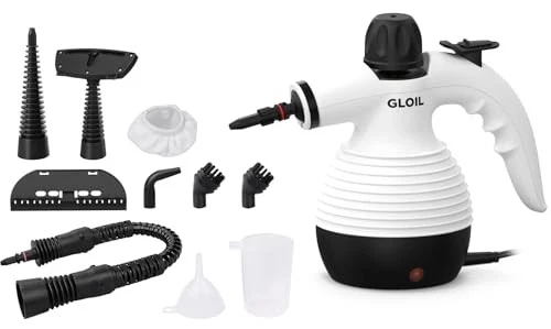GLOIL HANDHELD STEAM CLEANER FOR HOME, MULTIPURPOSE EM-301 - WHITE