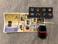 Kinder Joy - LEGO Emoji Figur Anh&auml;nger Schwarz VU 330M, Ferrero, 2022, Neu M.BPZ