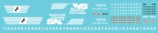 N scale - Norfolk Southern SD70ACC Decal Set