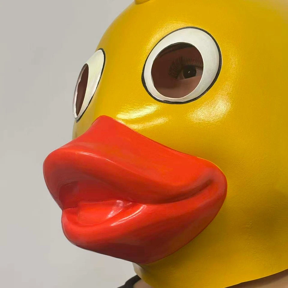 Mascarada de Halloween Látex Animal Cabeza de Pato Máscara Carnaval Fiesta Juegos con disfraces Foto 3 de 4