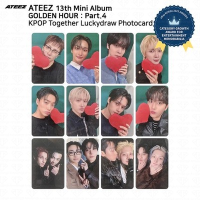 ATEEZ GOLDENHOUR4 トレカ タワレコ ラキロト コンプ ×1③ ATEEZ 13th Mini Album Golden Hour Pt.4 KPOP Together Lucky Draw