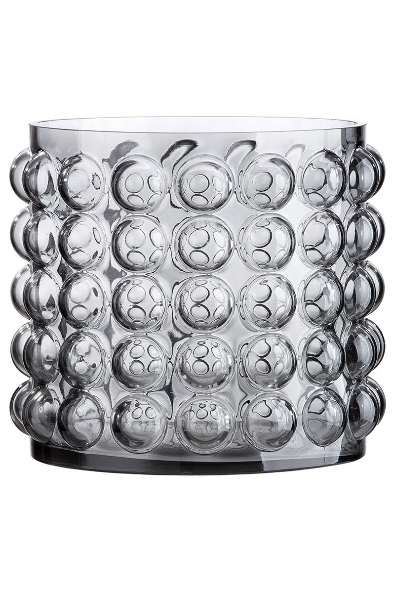 Vase, Glass, gray, PU 1, H. 17 cm, D. 19 cm (M6i)