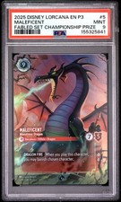 2025 DISNEY LORCANA EN P3-PROMO 5 MALEFICENT - MONSTROUS DRAGON PSA 9
