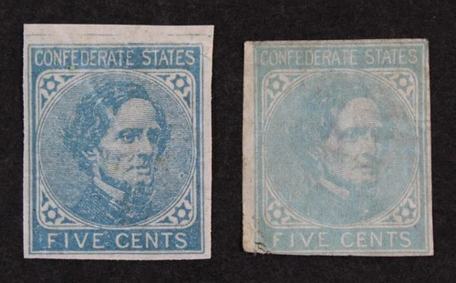 CKStamps: US Stamps Collection CSA Scott#6 Mint NH OG #7 Unused NG Thin