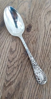 Henry Peat Buckley COIN SILVER SPOON 19th Century WOOD & HUGHES STERLING N.O.