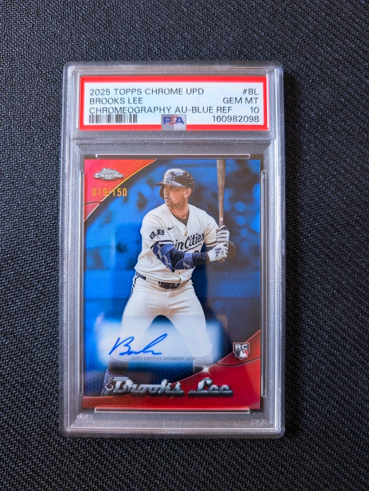2025 Topps Chrome Update Series - Chromeography Brooks Lee bl Refractor PSA 10 
