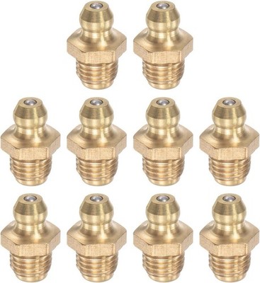Straight Grease Fitting Assortment 5/16''-24 Thread 10mm Width Hydraulic Grea
