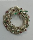 Colorful Rhinestone Enamel Mixed Variety Christmas Brooch Lot, 57.6g — photo 4