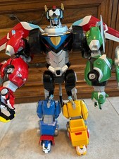 Voltron Legendary Defender Set of Five Lions 16" Robot Figure Near Complete 2017
