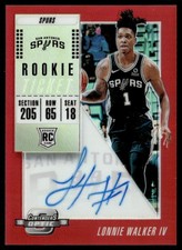 2018-19 Panini Contenders Lonnie Walker Rookie Ticket Red SP AUTO RC #117/149