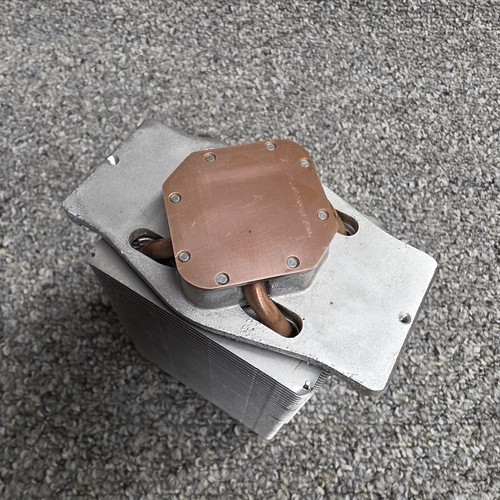 Used CPU Processor Cooling Heatsink Single Tower Copper Base - Picture 3 of 14