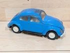 Vintage 1960's Pressed Metal Tonka Blue Volkswagen Beetle Bug VW