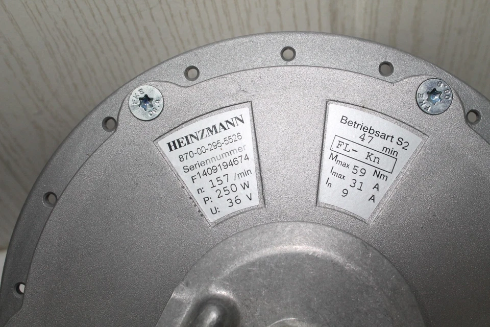 Heinzmann  Motor Front   E- Bike Pedelec 36 V    auch 6 Loch  Disc - Bild 3 von 4