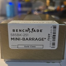 Benchmade 585BK-251 Mini-Barrage Gold Class S90V FatCarbon Purple Haze# 893