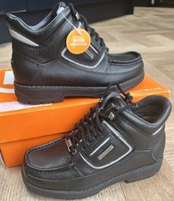 Rockport Kids XCS Weatherproof Mweka Uk Size 3.5W-Extra Wide Black/Silver Umbwe