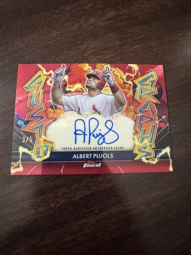 2026 Topps Finest Albert Pujols Red (RAW)