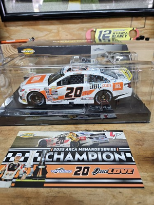 #ad JESSE LOVE JR AUTOGRAPHED 2023 ARCA MENARDS SERIES CHAMPIONSHIP RACED VERSION $130.00