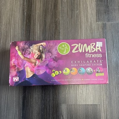 NEW Zumba Fitness Exhilarate Body Shaping System 5 DVDs set with 2