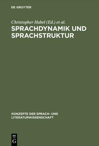 Christopher Habel Sprachdynamik und Sprachstruktur (Hardback)