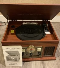 Victrola Nostalgic 6-in-1 Bluetooth, Record Player, Multimedia Center Aux MINT