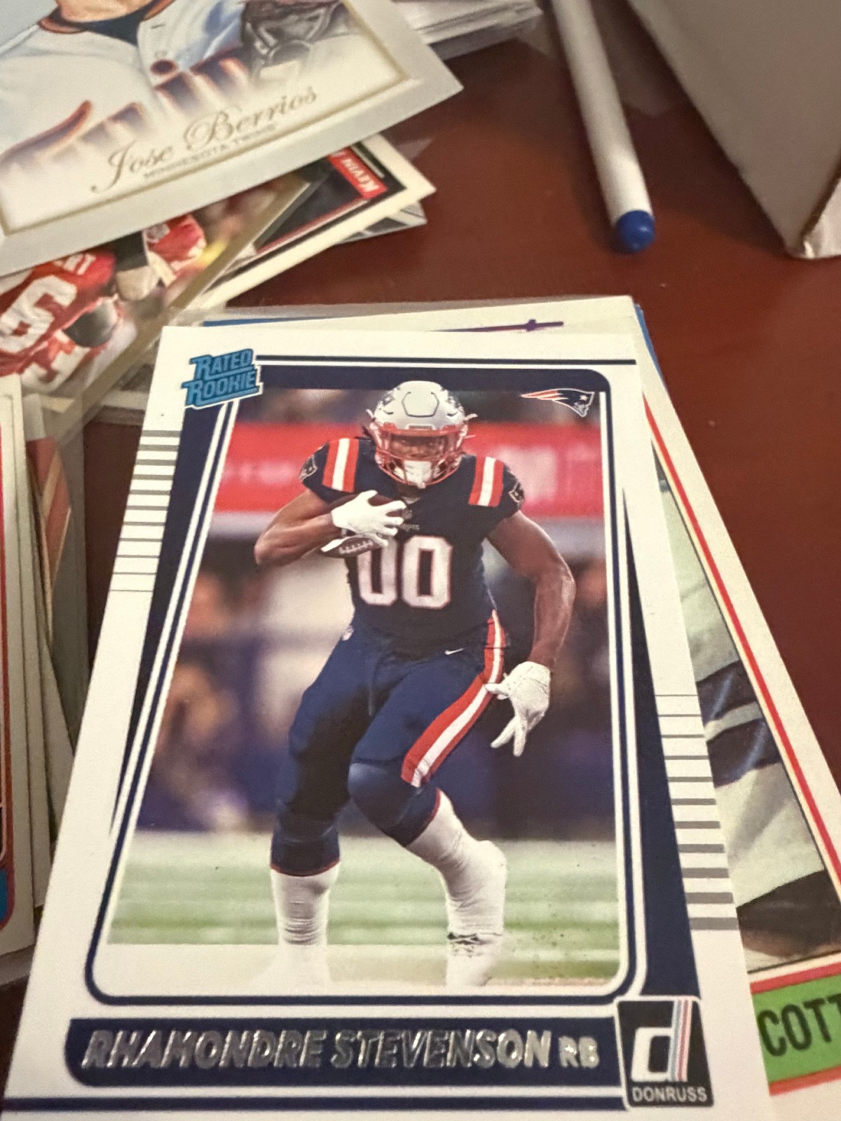 Rhamondre Stevenson 2021 Donruss Rated Rookie #286 (RC) - New England Patriots