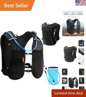 Running Hydration Vest Backpack,Lightweight Breathable Pack with 2L Water Bla...