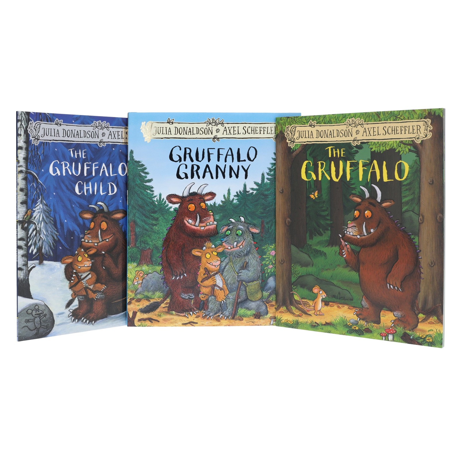 The Gruffalo Series by Julia Donaldson Illustrated 3 Picture Books Set- PB/HB
