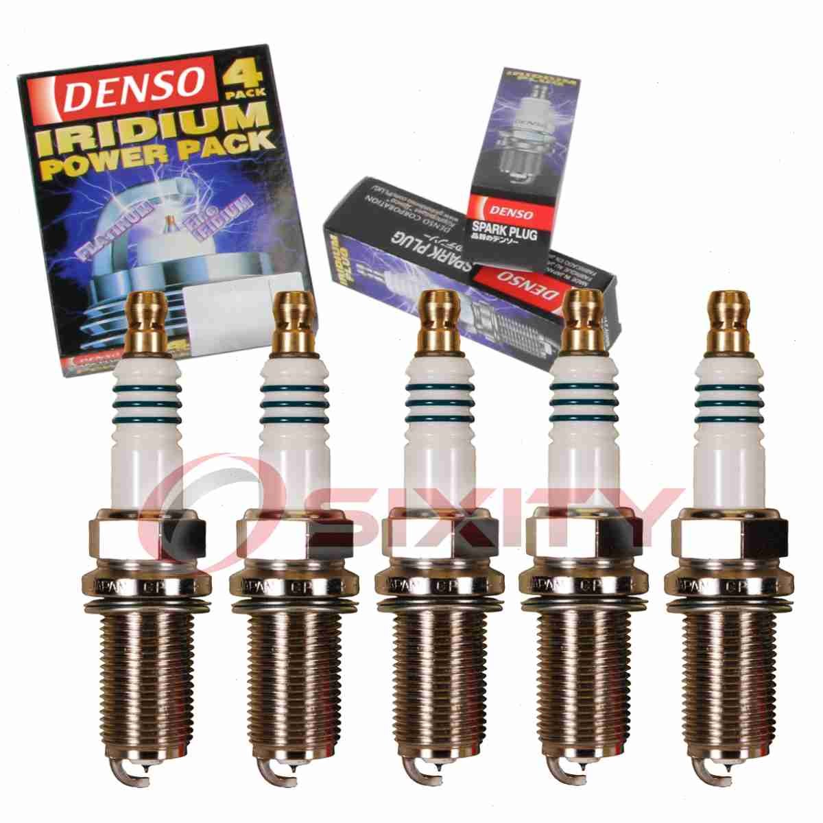 5 pc Denso Iridium Power Spark Plugs for 2005 Volvo S40 2.5L L5 Ignition wr