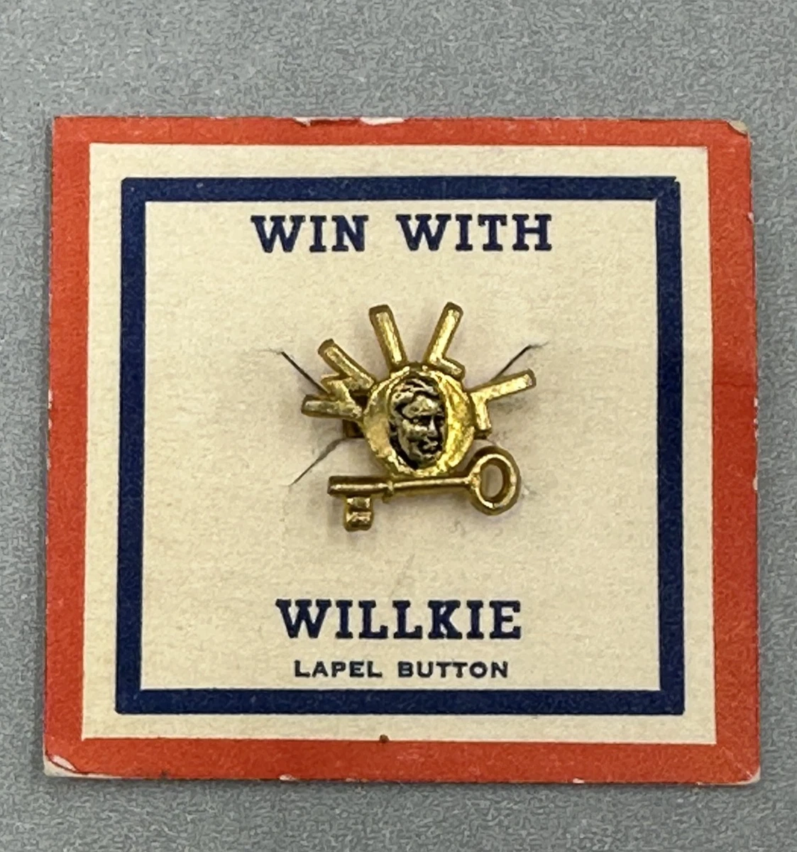 Wendell Willkie 1940 Button US Presidential Candidate Collectibles