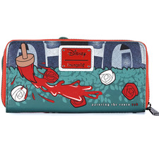 ✤ Nueva Cartera LOUNGEFLY DISNEY ALICIA EN EL PAÍS DE LAS MARAVILLAS Reina de Corazones Villano Rosa