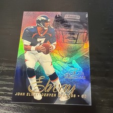 John Elway 1997 Fleer Flair Showcase Style  #7 Row 2. Denver Broncos